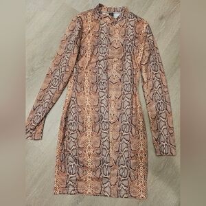 Snakeprint Dress
